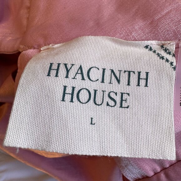 NEW Tuckernuck Hyacinth House Pink Bobbi Mini Dress with Bow at Back Size Large - Picture 6 of 9